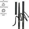 Neyah Pro Line Kajal Matte Pencil - Intense Black, Vegan, Waterproof - Long-lasting Smudge-proof Eye Makeup